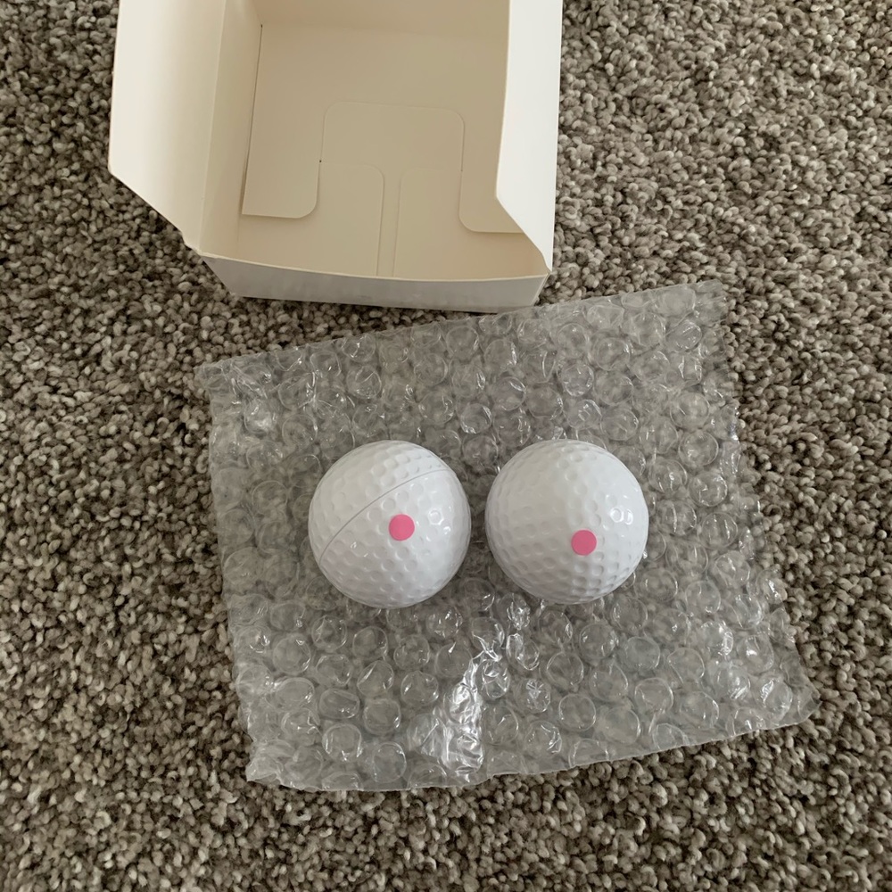 2 Essential Values Pink Exploding Golf Balls